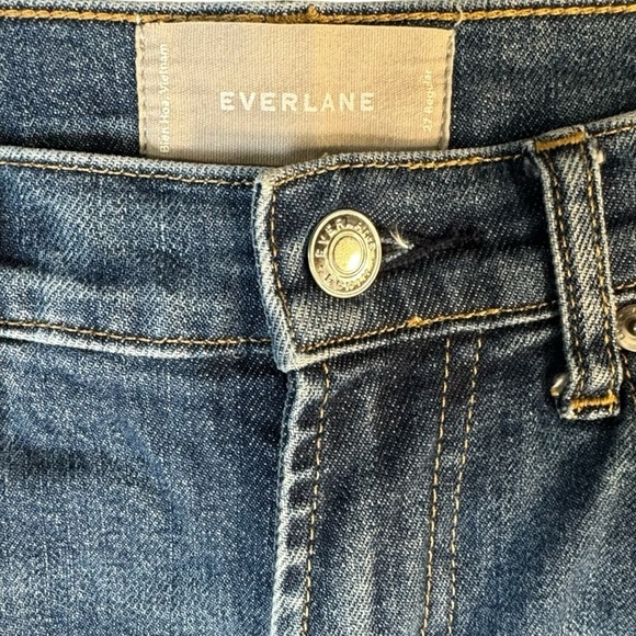 Everlane Denim Jeans Medium Wash Straight Leg Womens Size 27 - Picture 2 of 7